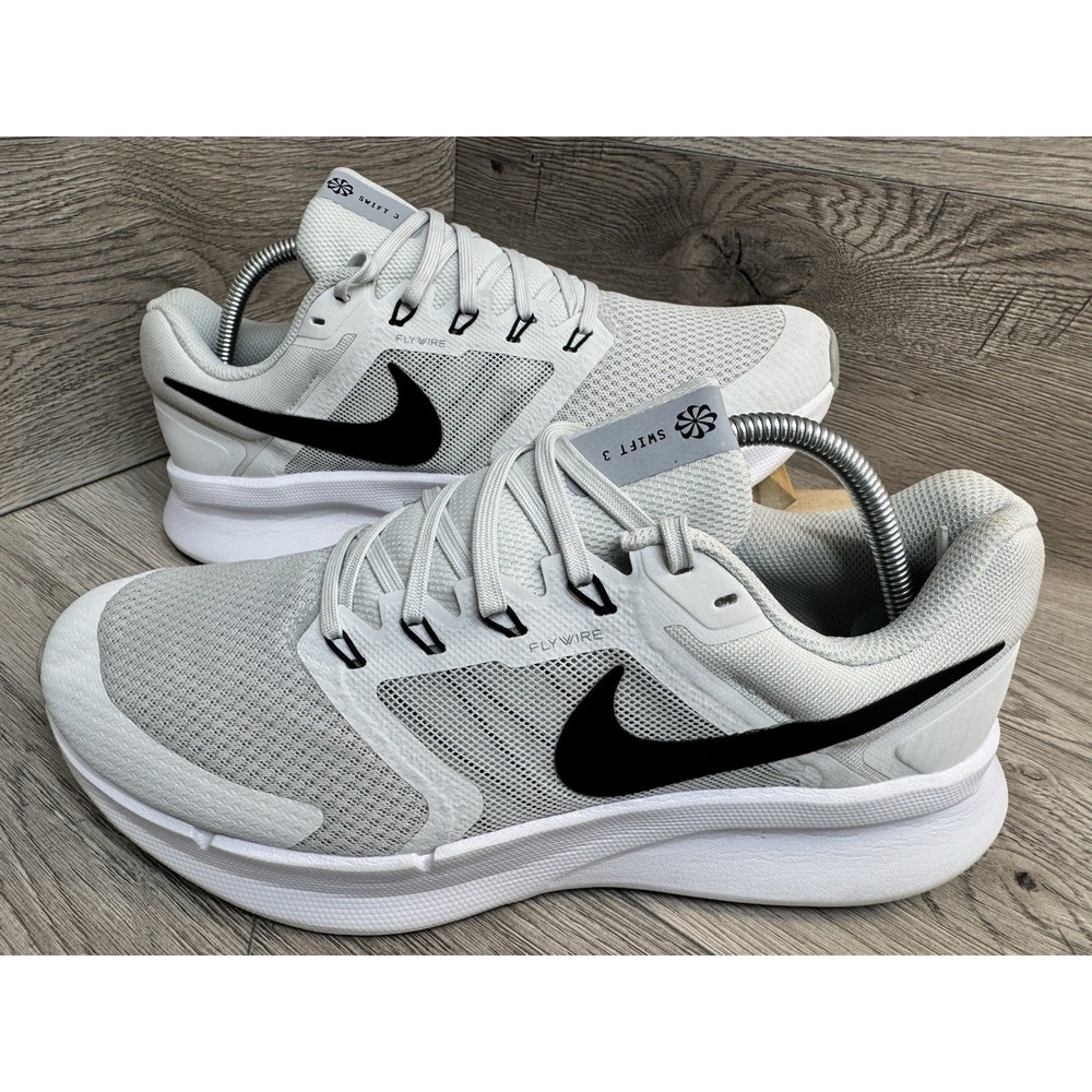 Nike Run Swift 3 Flywire Running Sneakers Men's Size 11 White DR2695-005 Shoes